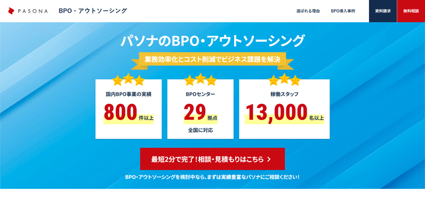 9-4. BPO・アウトソーシングサービス|株式会社パソナ